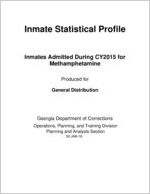 Inmate statistical profile: inmates admitted during CY 2015 for methamphetamine