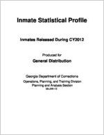 Inmate statistical profile. Inmates released during CY 2012