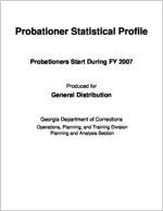 Probationer statistical profile, probationers start during FY 2007