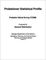 Probational statistical profile. Probationers start during CY 2009