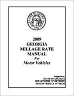 2009 Georgia millage rate manual for motor vehicles