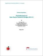 Technical appendix to the performance of state charter schools in Georgia, 2013/2014