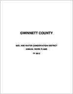 Gwinnett County Soil and Water Conservation District annual work plans FY 2013