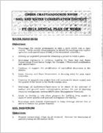 Upper Chattahoochee River Soil and Water Conservation District annual plan of work, 2014