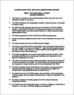 Warren County Soil & Water Conservation District fiscal year 2009 annual report accomplishments