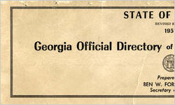 Georgia official directory of state and county officers [1957]