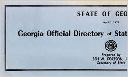Georgia official directory of state and county officers [Apr. 1, 1974]