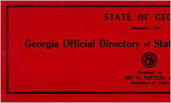 Georgia official directory of state and county officers [Dec. 1975]