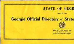 Georgia official directory of state and county officers [Mar. 27, 1979]