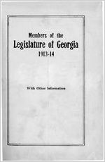 Members of the Legislature of Georgia, 1913-1914 [1913]
