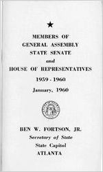 Members of the General Assembly, State Senate and House of Representatives second session 1959-60 [Jan. 1960]