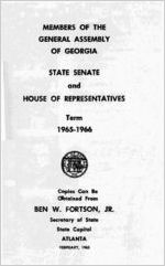 Members of the General Assembly of Georgia, State Senate and House of Representatives, first session of term 1965-66 [Feb. 1965]
