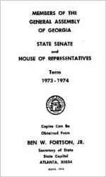 Members of the General Assembly of Georgia, State Senate and House of Representatives, second session of 1973-74 term [Mar. 1974]