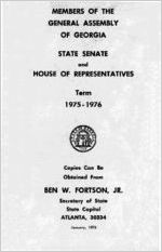 Members of the General Assembly of Georgia, State Senate and House of Representatives, second session of term 1975-76 [Jan. 1976]