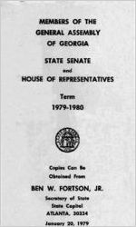 Members of the General Assembly of Georgia, State Senate and House of Representatives, first session of 1979-80 term [Jan. 20, 1979]