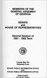 Members of the General Assembly of Georgia, Senate and House of Representatives, second session of term 1991-92 [Jan.  1992]