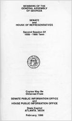 Members of the General Assembly of Georgia, Senate and House of Representatives, second session of 1995-1996 term [Feb. 1996]