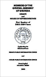 Members of the General Assembly of Georgia, Senate and House of Representatives, first session of 2003-2004 term [Jan. 2003]