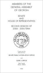 Members of the General Assembly of Georgia, Senate and House of Representatives, second session of 2005-2006 term [Jan. 2006]