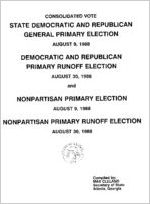Consolidated vote state Democratic and Republican general primary election August 9, 1988, Democratic and Republican primary runoff election August 30, 1988 and nonpartisan primary election August 9, 1988, nonpartisan primary runoff election August 30, 1988 [1988]