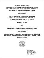 Consolidated vote state Democratic and Republican general primary election July 21, 1992, Democratic and Republican primary runoff election August 11, 1992 and nonpartisan primary election July 21, 1992, nonpartisan primary runoff election August 11, 1992 [1992]
