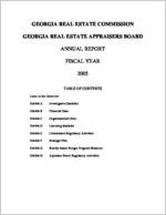 Annual report fiscal year 2005