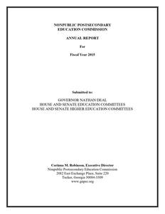 Annual report for fiscal year 2015