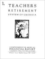 Teachers Retirement System of Georgia, comprehensive annual financial report, fiscal year ended June 30, 1998 [June 30, 1998]