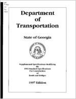 Supplemental specifications for construction of roads and bridges [July  1, 1997]