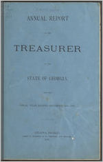 Annual report of the treasurer of the state of Georgia for the fiscal year ending December 31st, 1877