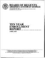 Ten-year enrollment report [1998]