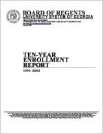 Ten-year enrollment report [Jan. 2003]