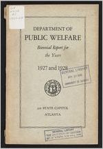 Biennial report for the years 1927 and 1928
