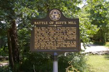 Battle of Ruff's Mill historical marker