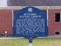 Bethabra Baptist Church historical marker