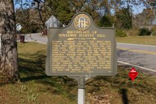 Birthplace of Benjamin Harvey Hill historical marker