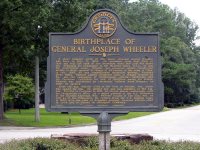 Birthplace of General Joseph Wheeler historical marker