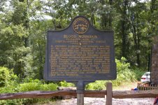 Blood Mountain, Elevation 4458 Ft. - Chattahoochee historical marker