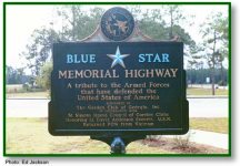Blue Star Memorial Highway historical marker (Glynn County)