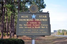Blue Star Memorial Highway historical marker (Ware County)