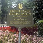 Brookhaven Historic District historical marker