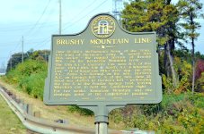 Brushy Mountain Line historical marker