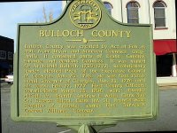 Bulloch County historical marker