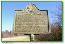 Cavalry Skirmish at Thomas' Station historical marker