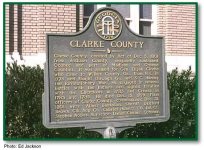 Clarke County historical marker