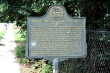 Cleburne's & Maney's Divs. historical marker