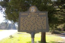 Clinton Methodist Church historical marker