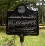 Coheelee Creek Covered Bridge historical marker