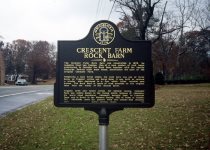 Crescent Farm Rock Barn historical marker