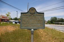 Cross Roads Church historical marker